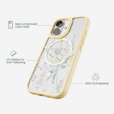 Clear Wanderflora iPhone 17 Case With Sunbeam Ridge (MagSafe included)