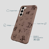 Chocolate Brown Wild Frontier Samsung Galaxy S23+(Plus) Case