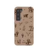 Chocolate Brown Wild Frontier Samsung Galaxy S23 Case
