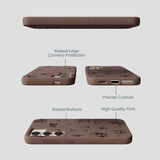 Chocolate Brown Wild Frontier Samsung Galaxy S23 Case