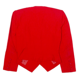 MAXI LIBRATI Womens Blazer Jacket Red 80s XS