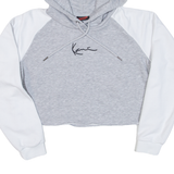 KARL KANI Cropped Stranger Things Womens Grey Hoodie M