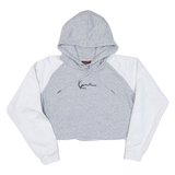 KARL KANI Cropped Stranger Things Womens Grey Hoodie M