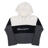 CHAMPION REVERSE WEAVE Cropped Mens Grey Hoodie M