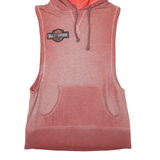 HARLEY DAVIDSON Sleeveless Mens Red Hoodie S