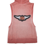 HARLEY DAVIDSON Sleeveless Mens Red Hoodie S
