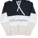 CHAMPION Womens Beige Hoodie Full Zip S