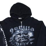 PROMO DORO Mens Black Hoodie Full Zip M