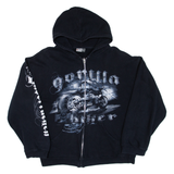 PROMO DORO Mens Black Hoodie Full Zip M