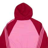 ADIDAS Cropped Womens Pink Hoodie UK 14