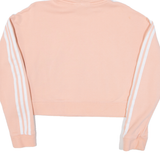 ADIDAS Cropped Womens Pink Hoodie UK 10
