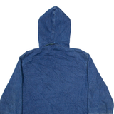 NORTH STYLE Womens Blanket Lined Denim Jacket Blue Hooded 2XL