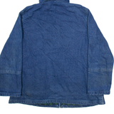 NORTH STYLE Womens Blanket Lined Denim Jacket Blue Hooded 2XL