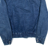S.B.I Womens Sherpa Lined Denim Jacket Blue M
