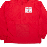 CHAMPION Lafayette Christian Knights Mens Anorak Jacket Red USA Hooded L