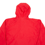 CHAMPION Lafayette Christian Knights Mens Anorak Jacket Red USA Hooded L