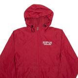 CHAMPION Iupui Jaguars Mens Rain Jacket Red USA Hooded M