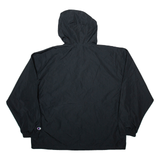 CHAMPION Cal State Mens Anorak Jacket Black USA Hooded 2XL
