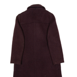 GLOVERALL Overcoat Womens Duffle Coat Brown Wool M