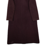 GLOVERALL Overcoat Womens Duffle Coat Brown Wool M