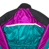 SCOTT LEATHER Womens Motorcycle Coat Blue Nylon M