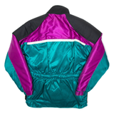 SCOTT LEATHER Womens Motorcycle Coat Blue Nylon M