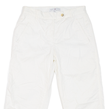 TOMMY HILFIGER Golf Womens Pedal Pushers Shorts White L W38