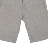 CARHARTT Bermuda Mens Chino Shorts Grey Classic Check M W30