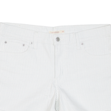 LEVI'S 920 Petite Womens Denim Shorts White 90s UK 10 W28