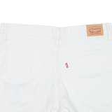 LEVI'S 920 Petite Womens Denim Shorts White 90s UK 10 W28