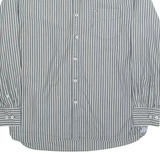 TOMMY HILFIGER Mens Shirt Grey Striped Long Sleeve XL