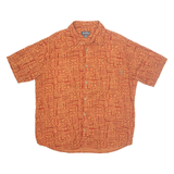 WOOLRICH Mens Shirt Orange Geometric L