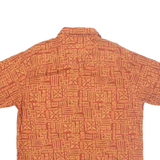 WOOLRICH Mens Shirt Orange Geometric L