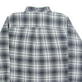 WOOLRICH Mens Flannel Shirt Blue Check Long Sleeve L