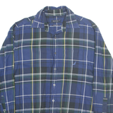 NAUTICA Mens Shirt Blue Check Long Sleeve M