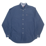 TOMMY HILFIGER Mens Shirt Blue Long Sleeve M