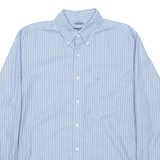 NAUTICA Mens Shirt Blue Pinstripe Long Sleeve L
