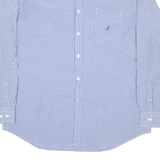 NAUTICA Mens Shirt Blue Gingham Long Sleeve XL