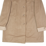 MARCONA Womens Overcoat Coat Beige Wool UK 18