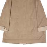 MARCONA Womens Overcoat Coat Beige Wool UK 18
