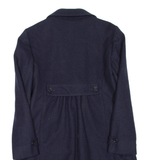 MAX&CO Womens Overcoat Coat Blue Wool UK 14