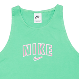 NIKE Cropped Womens Vest Green Sleeveless M