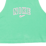 NIKE Cropped Womens Vest Green Sleeveless M