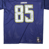 NFL Mens Chargers Jersey Blue USA V-Neck XL