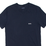 BOSS Mens T-Shirt Blue S