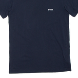 BOSS Mens T-Shirt Blue S