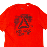 REEBOK Mens T-Shirt Red S