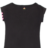 ADIDAS Womens T-Shirt Black XS