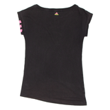 ADIDAS Womens T-Shirt Black XS