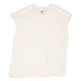 ADIDAS Womens Vest Beige Sleeveless UK 10